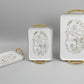 Gold-Accent Serving Tray Set