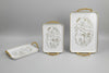 Gold-Accent Serving Tray Set