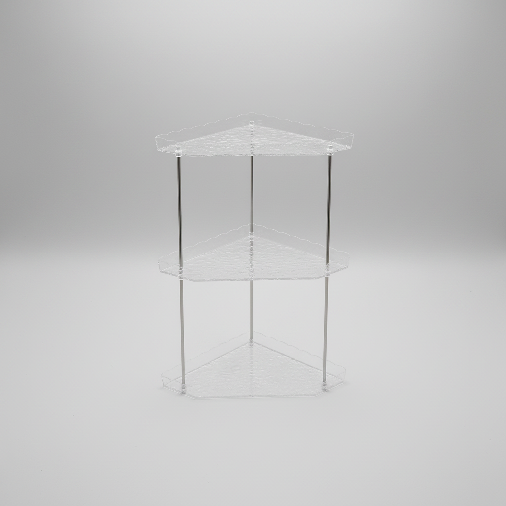 3-Tier Clear Acrylic Countertop Organizer Stand