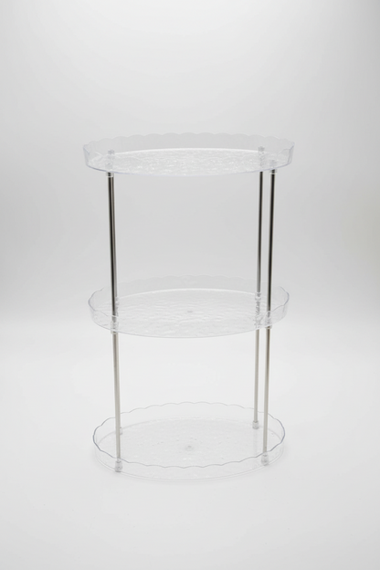 3-Tier Clear Acrylic Countertop Organizer Stand