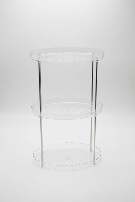 3-Tier Clear Acrylic Countertop Organizer Stand
