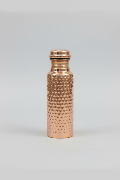 Hammered Pure Copper Water Bottle