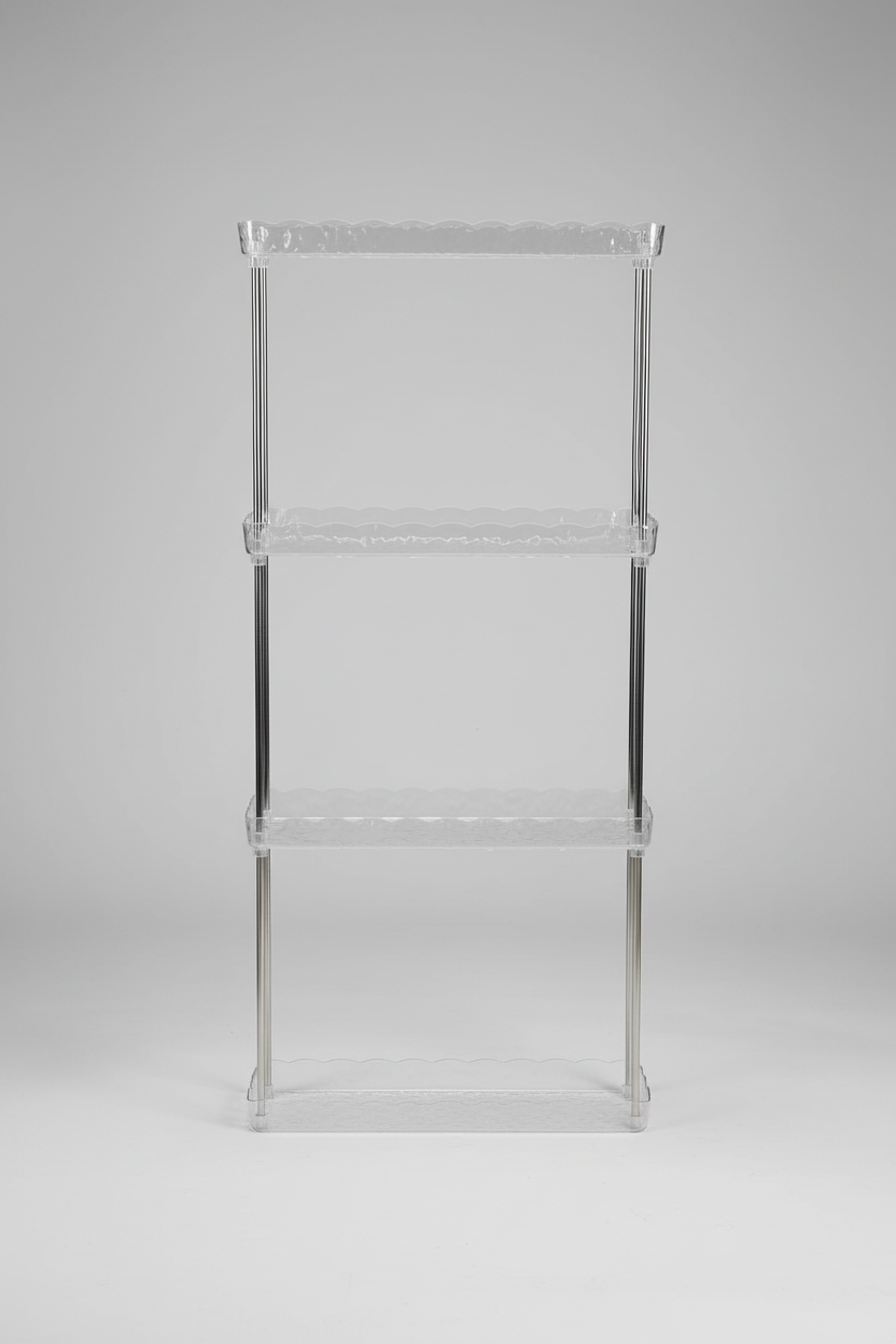 Multi-Tier Clear Acrylic Slim Storage Rack