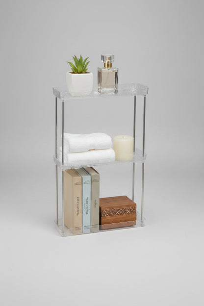 Multi-Tier Clear Acrylic Slim Storage Rack