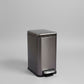Rectangular Stainless Steel Step Bin