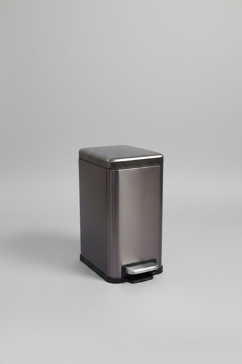Rectangular Stainless Steel Step Bin