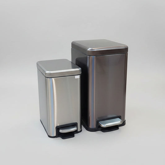 Rectangular Stainless Steel Step Bin