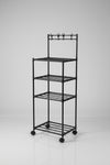 Multi-Tier Mobile Kitchen Storage Rack