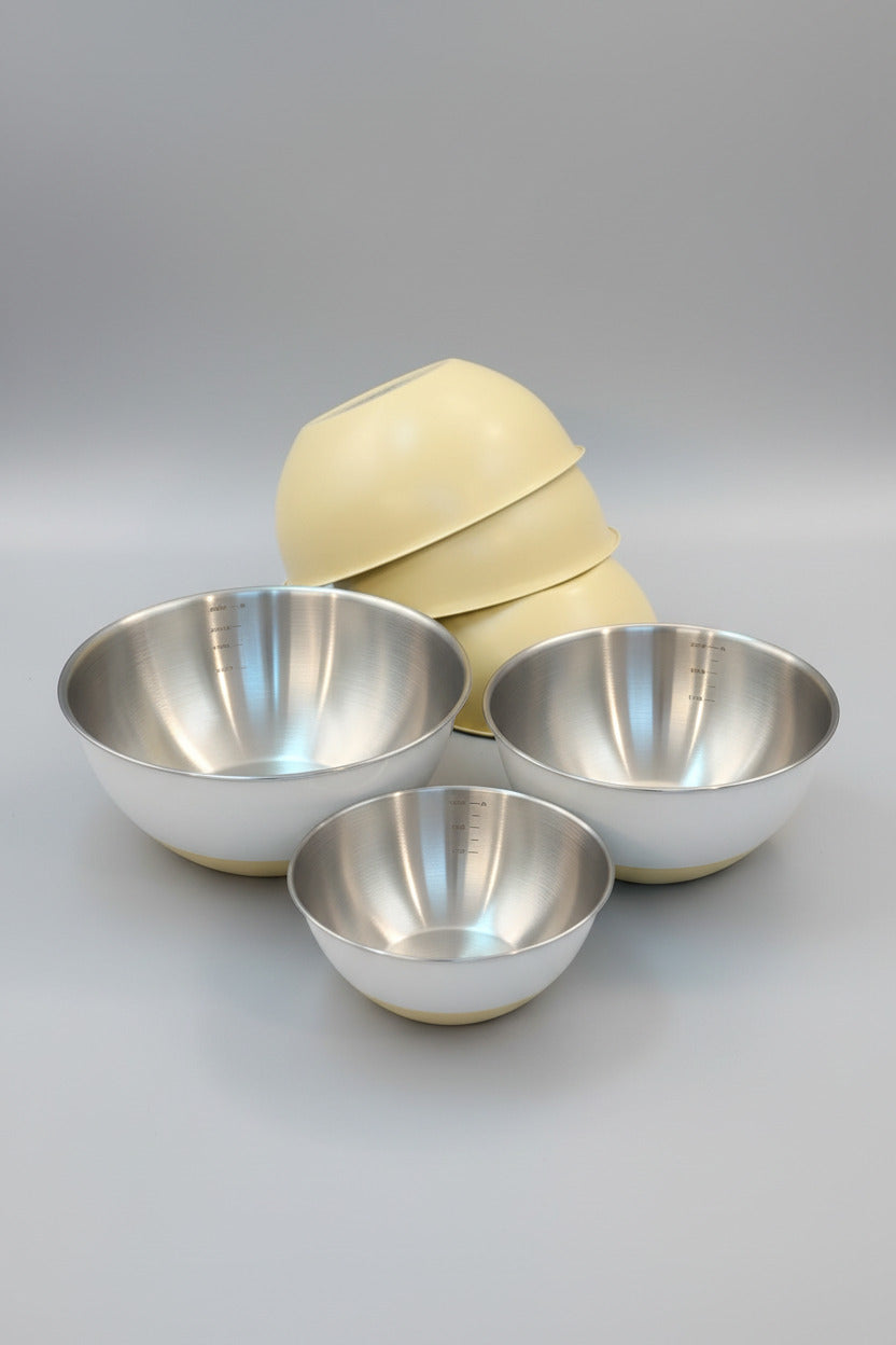 Premium Stainless Steel Nesting Mixing Bowl