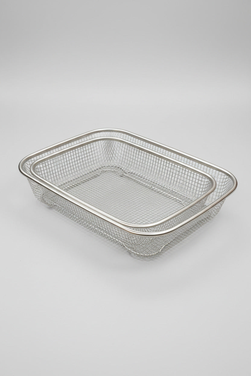 Premium Stainless Steel Rectangular Mesh Basket