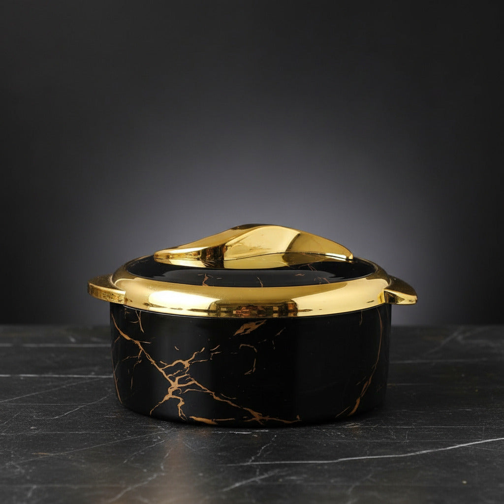Luxury Marble Finish Insulated Casserole-3PCS SET