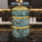 Luxury Marble Finish Insulated Casserole-3PCS SET