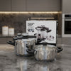 Premium Stainless Steel Pressure Cooker Combo Set