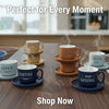 The Daily Brew 4-Piece Pastel Espresso & Coffee Set