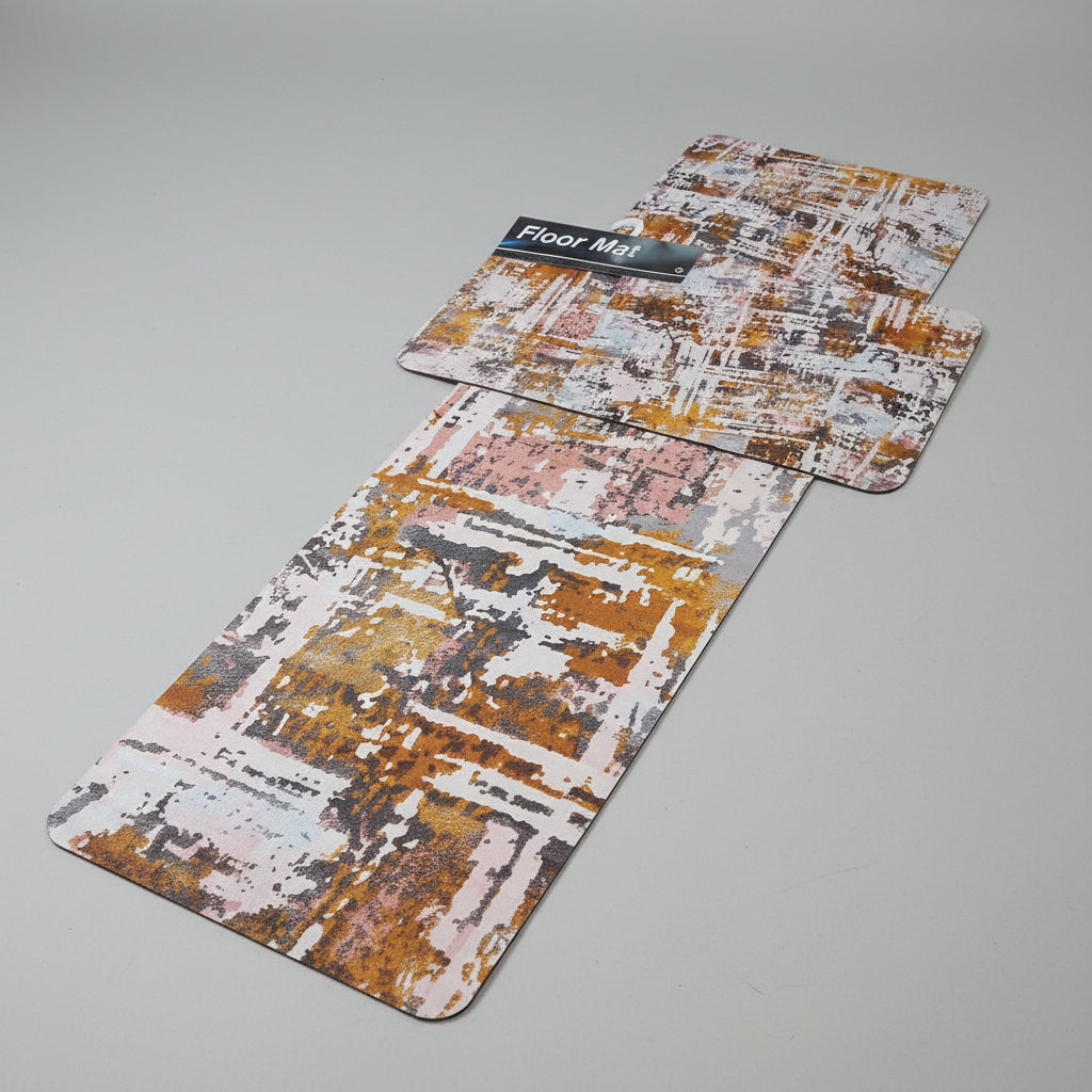 Artisan Floors Ultra-Low 3mm Non-Slip Artistic 2-Piece Rug Set