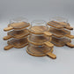 Premium Glass Serving Dish with Handled Bamboo Tray & Lid