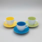 6pcs Nordic Speckled Ceramic Cup and Saucer Set –