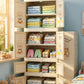 Cute Bear Foldable Plastic Kids Wardrobe & Storage Cabinet