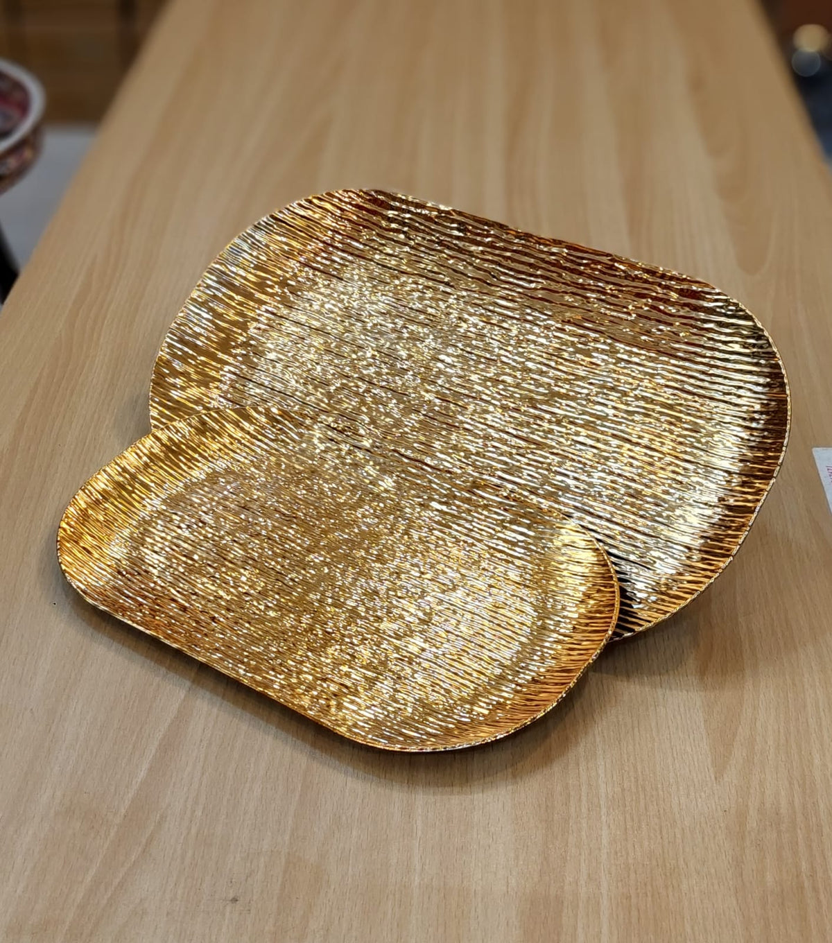 Luxury Gold Botanical Serving Trays & Platters