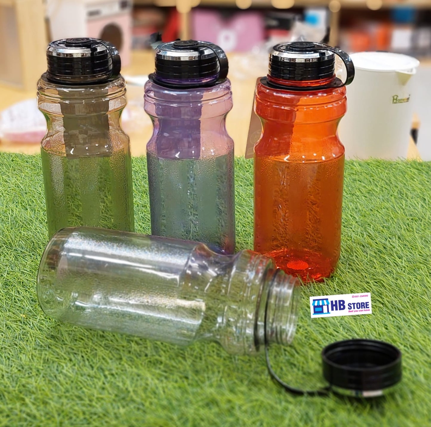 Leak-Proof Plastic Water Bottle with Flip Lid