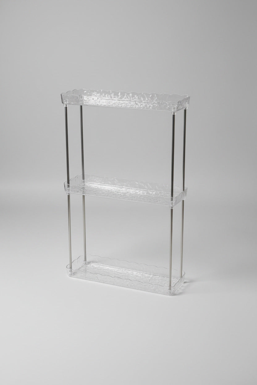 Multi-Tier Clear Acrylic Slim Storage Rack