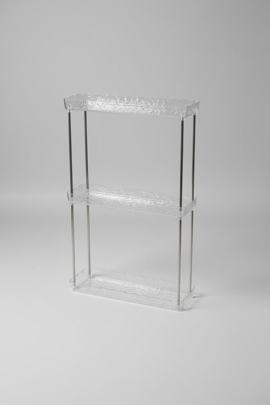 Multi-Tier Clear Acrylic Slim Storage Rack