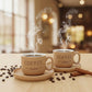 The Daily Brew 4-Piece Pastel Espresso & Coffee Set