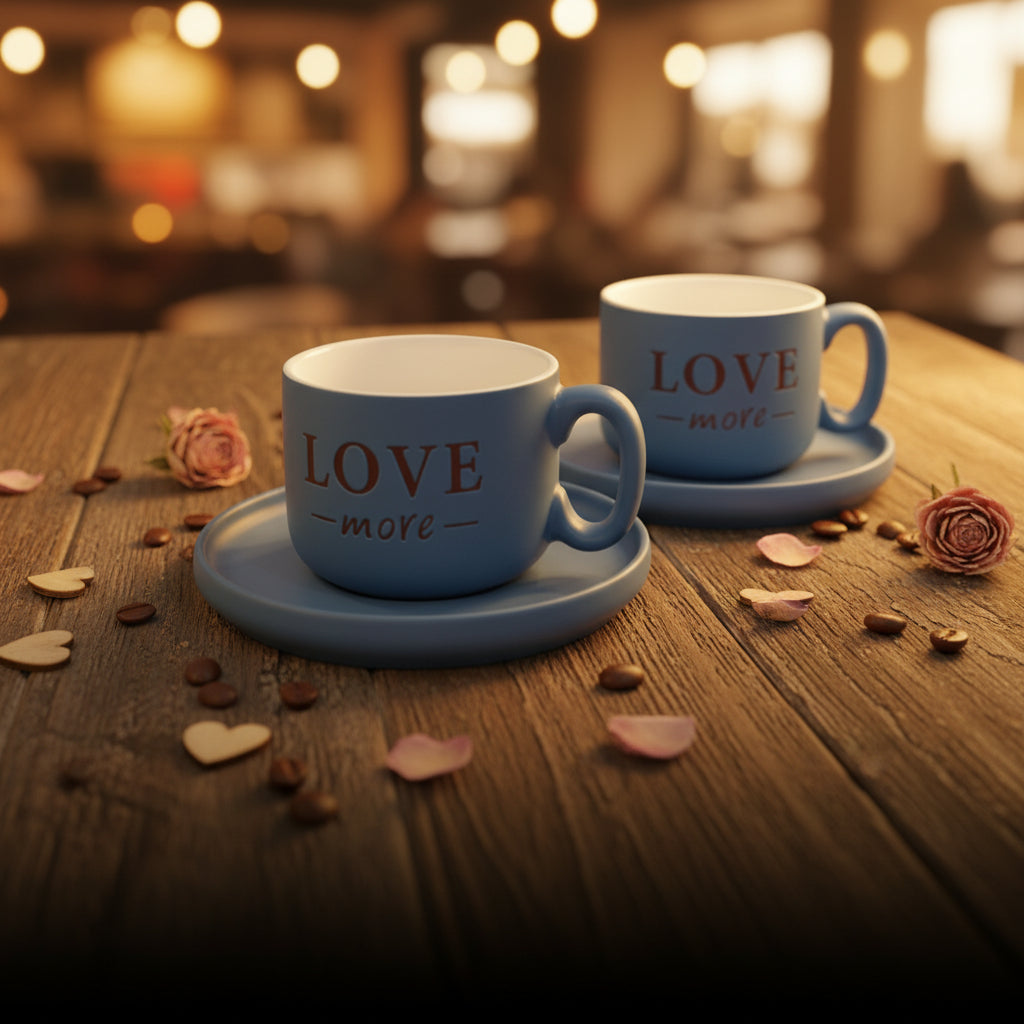 The Daily Brew 4-Piece Pastel Espresso & Coffee Set