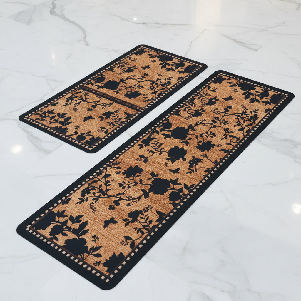 Artisan Floors Ultra-Low 3mm Non-Slip Artistic 2-Piece Rug Set