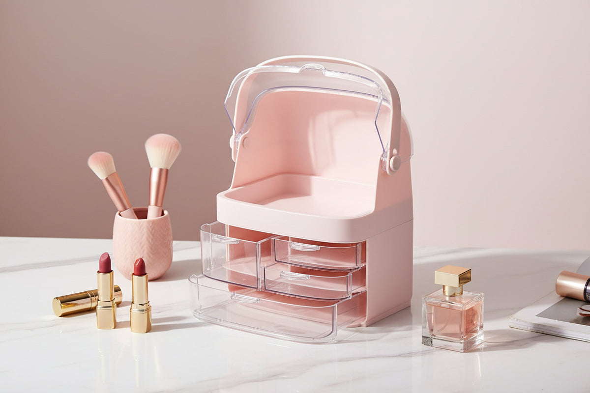 Luxe Dust-Free Portable Cosmetic & Makeup Organizer"