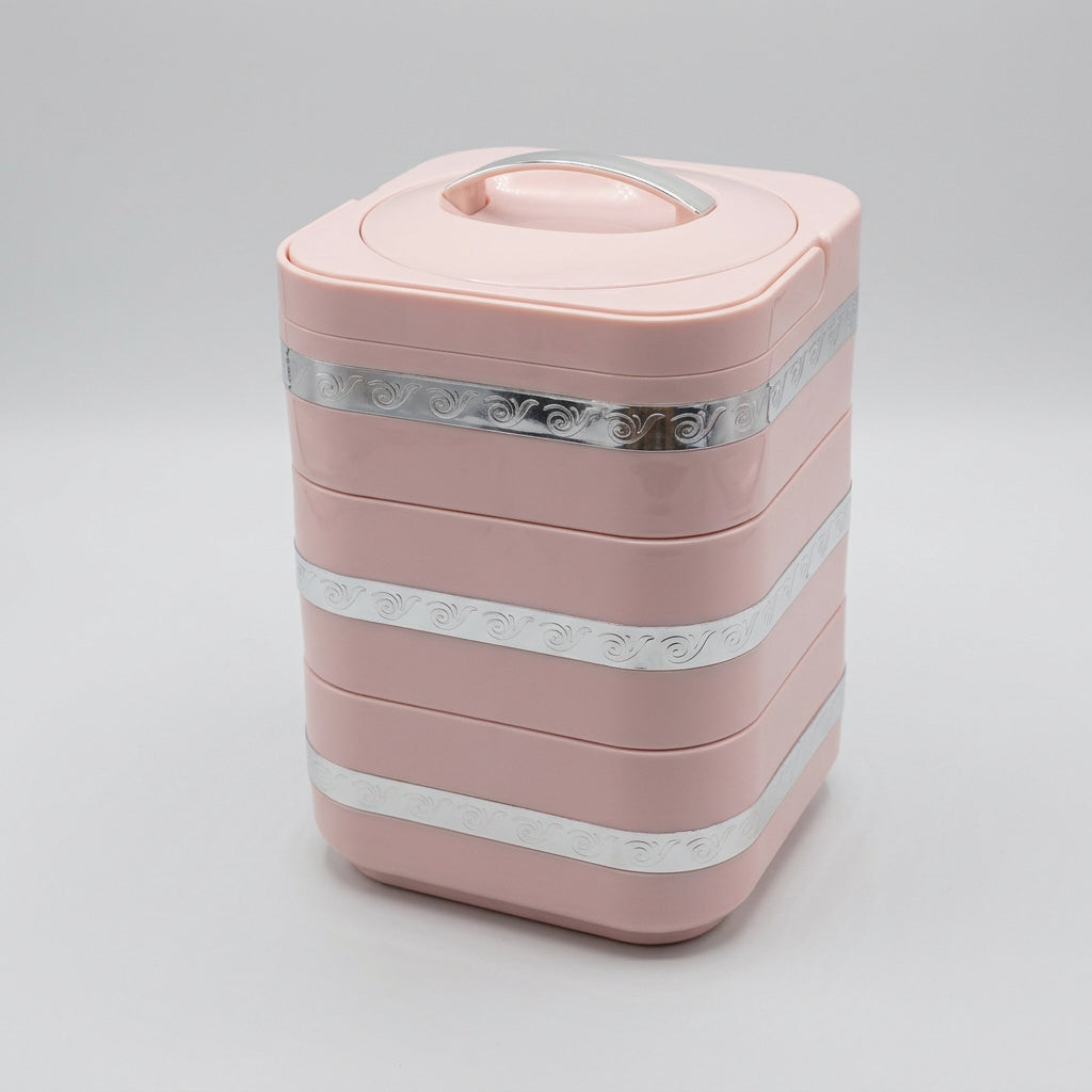 Insulated 3-Layer Lunch Box and Picnic Food Warmer