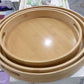 3Pcs Wooden Material Tray set