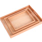 3Pcs Wooden Material Tray set
