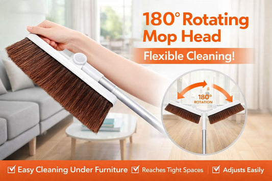 180° Rotating Flat Mop – Effortless Cleaning Under Furniture