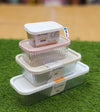 Nesting Freezer Storage Box Set (4 Pcs)