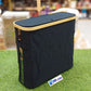 Modern Bamboo-Rimmed Collapsible Laundry basket