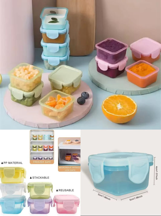 Mini Sauce Jars with Airtight Latching Lids – Set of 4