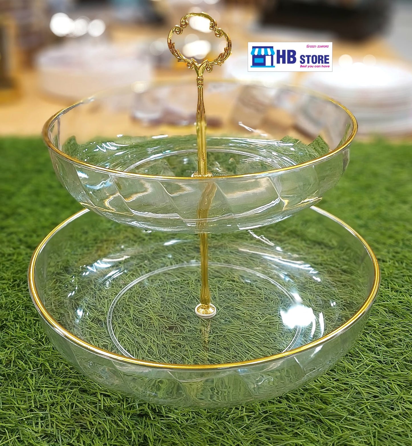 Modern 2tier Acrylic Stand