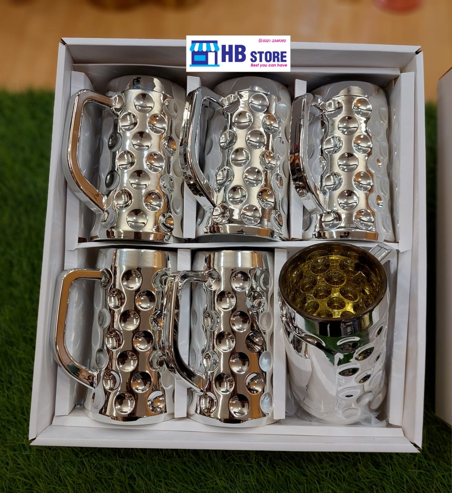 Golden /silver Glow – Premium Acrylic Mug set(400ml)