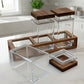 Modern Clear Acrylic Spice and Seasoning Canister Set