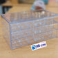 3 Layer Jewelry Organizer Box, 72 Cells Antioxidant Acrylic Clear Jewelry Box