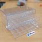 3 Layer Jewelry Organizer Box, 72 Cells Antioxidant Acrylic Clear Jewelry Box