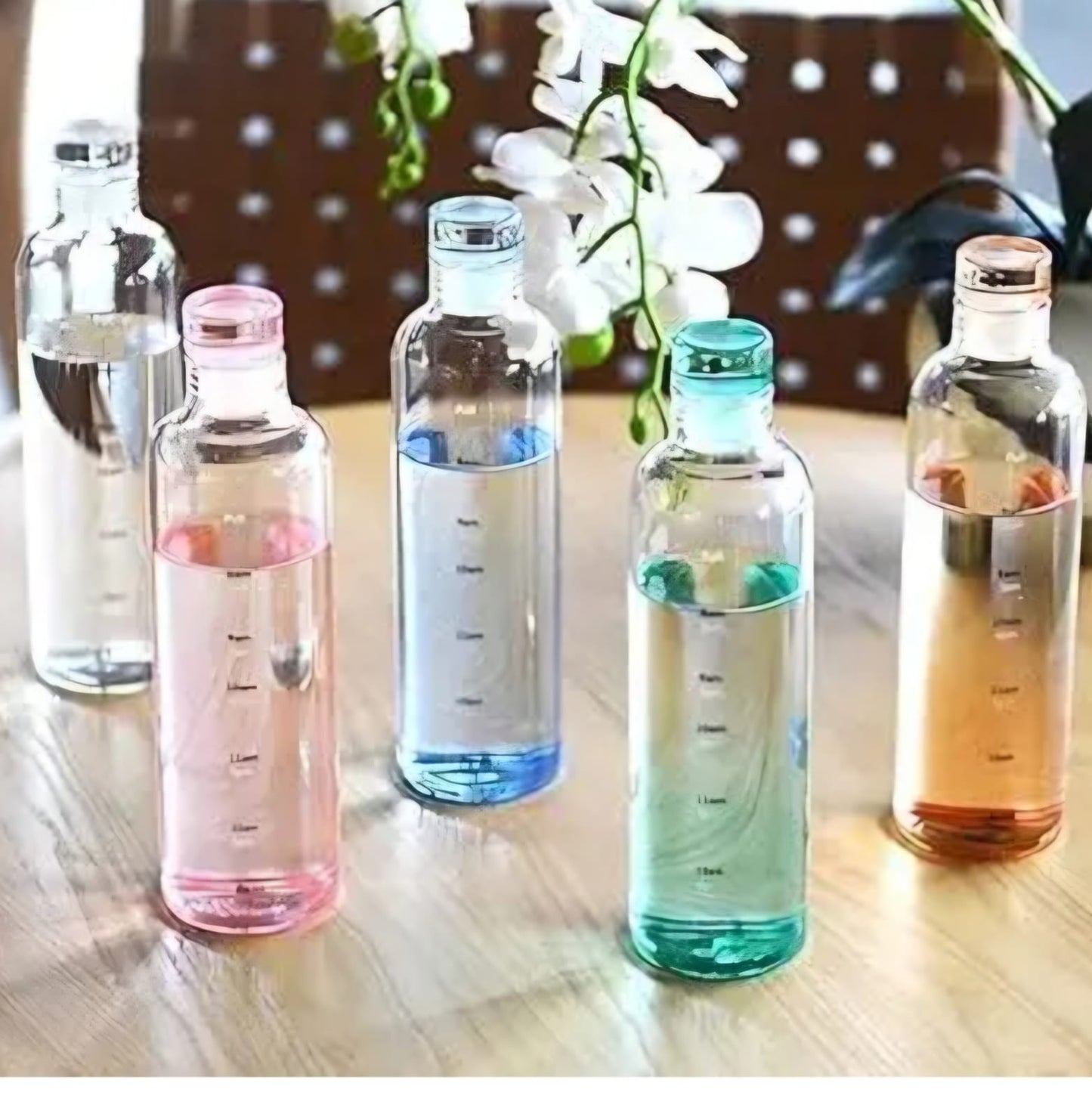 Elegant Leakproof Water Bottle with Time Scale