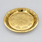 Luxury Gold-Plated Floral Embossed Decorative Serving Tray