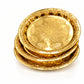 Luxury Gold-Plated Floral Embossed Decorative Serving Tray