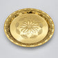 Luxury Gold-Plated Floral Embossed Decorative Serving Tray