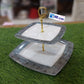 2 Layer Melamine Stand Dish