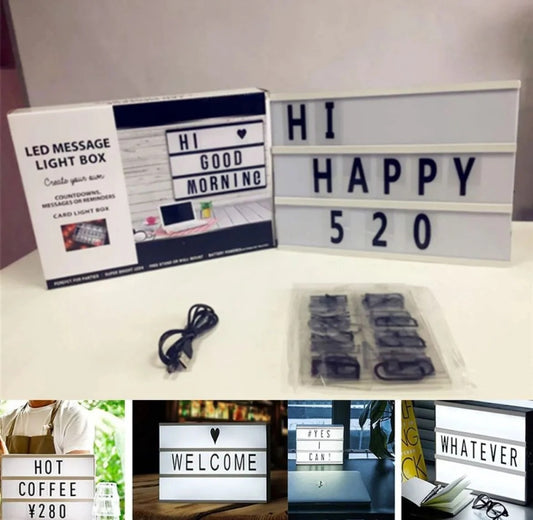 Message Led Ligth Box