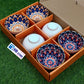 Set of 6 Bohemian Ceramic Ramen & Soup Bowls