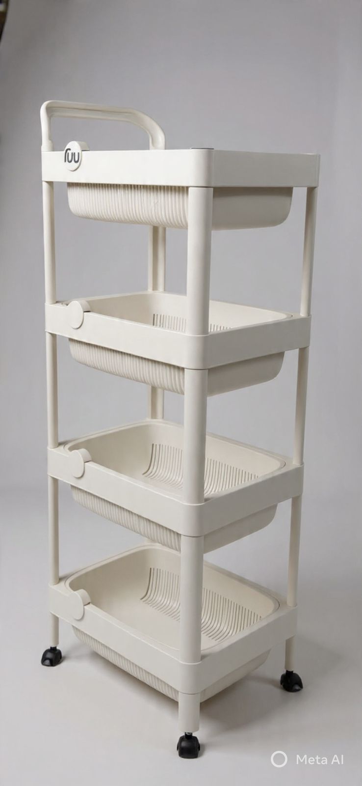 Modern Multi-Tier Rolling Utility Organizer – Versatile Storage Trolle